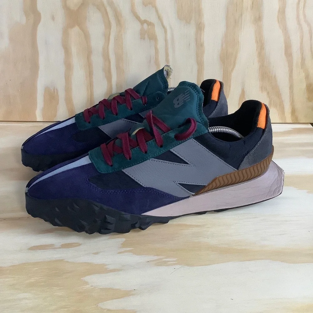 New Balance XC-72 Mens Purple Teal Grey Suede Sneakers UXC72CA1 Size 12